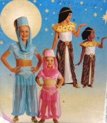 9451 GENIE, CLEOPATRA EGYPTIAN COSTUMES PATTERN 3-4,5-6,7-8